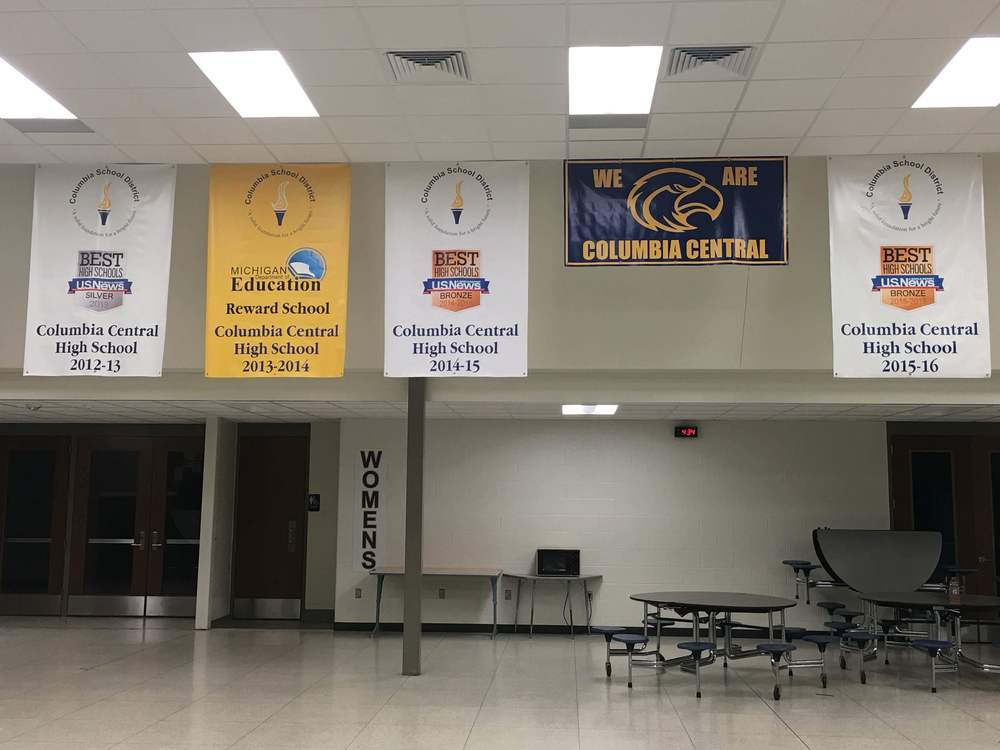 Award Banners at Columbia Central