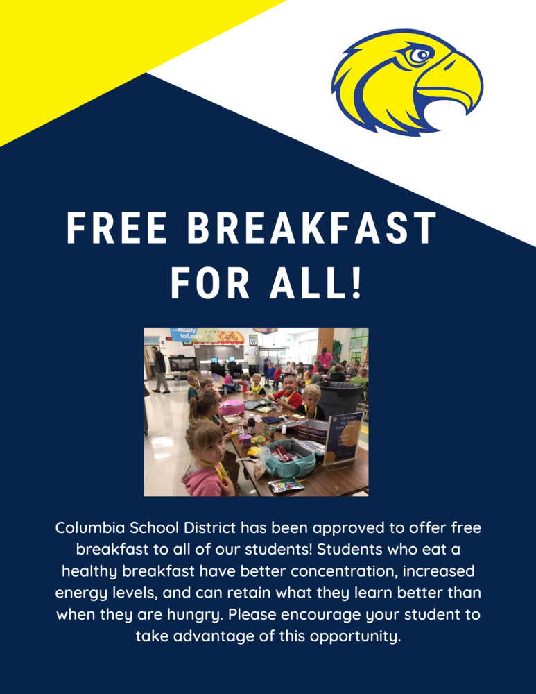 Free Breakfast for all students. 