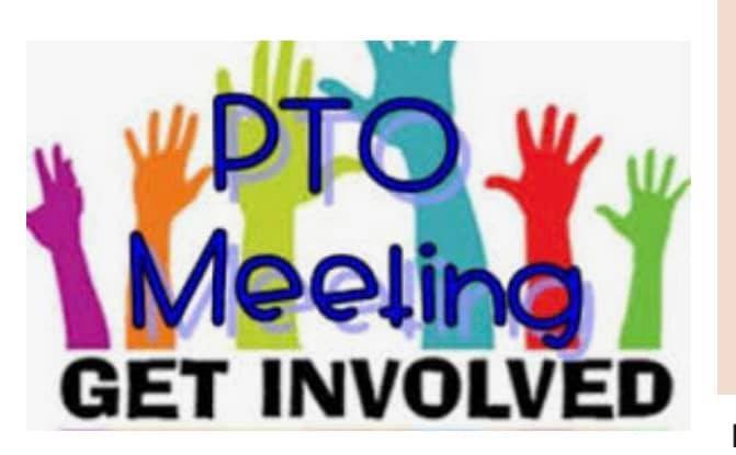 PTO Meeting on Thursday, October 7th