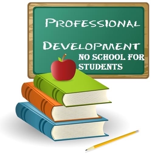 Monday is Professional Development Day for teachers. See you on Tuesday!