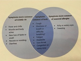 COVID symptoms diagram