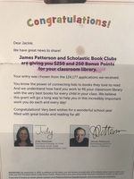 Ms. Wing's Class wins a Grant!