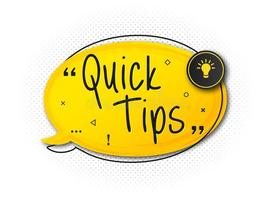 Quick 6 Tips - Important Dates