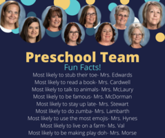 Shout Out to Our Preschool Team