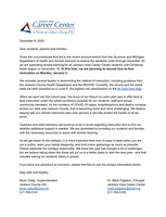 Career Center Update