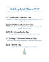 Winter Spirit Week