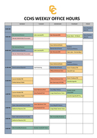 CCHS Teacher Office Hours
