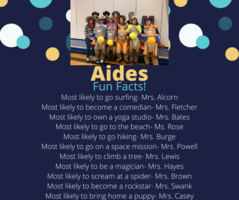 Shout Out to Our Awesome Aides