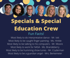 Shout Out to Our Specials & Special Education Crew