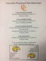 COLUMBIA PRESCHOOL