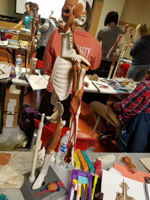 Attaching “muscles “ to the skeleton.
