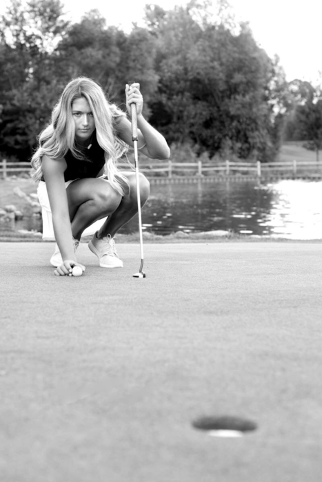 Alissa golfing 