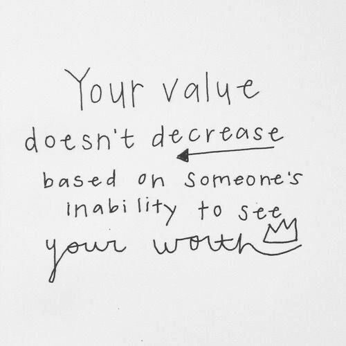 You have value 