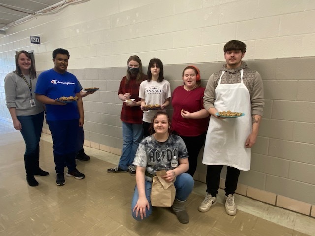 Life Skills class learns to bake.