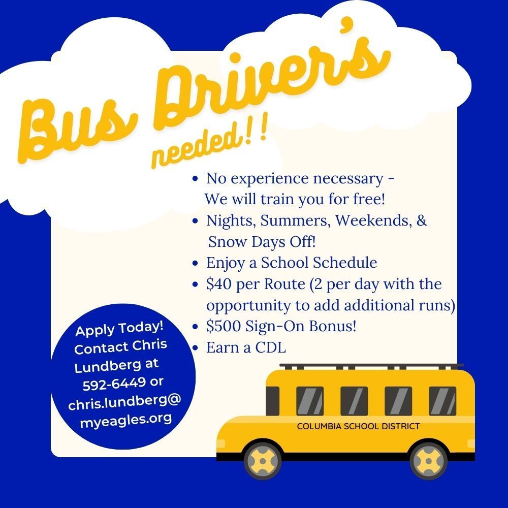Bus Drivers Needed Flyer 